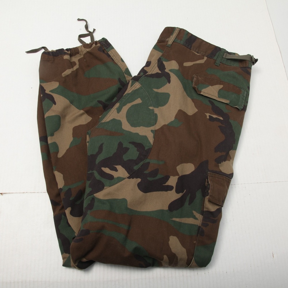Rothco BDU Woodland Camouflage Cargo Pants X-Large Regular 55/45 Cotton Poly